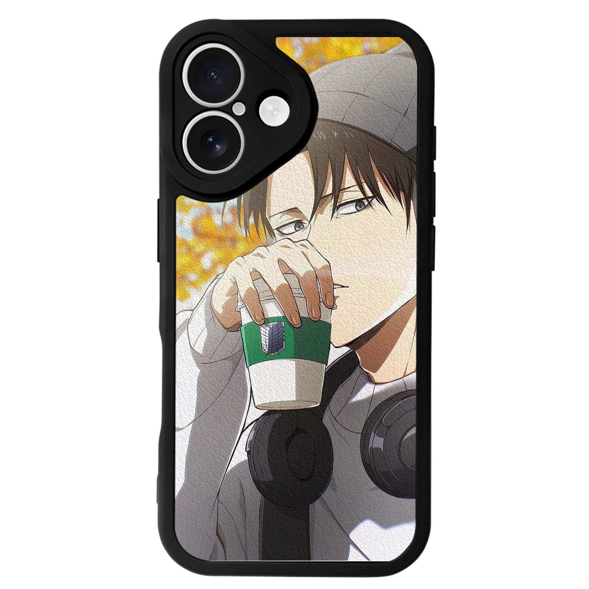 （画像用） 進撃の巨人 Attack on Titan 【iPhone 16シリーズ対応】シリコンスマホケース（レザー調） 材質：シリコン